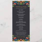 Programme Mariage Floral Floral Colorful (Dos)