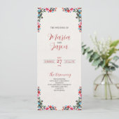 Programme Mariage Floral Floral Colorful (Debout devant)