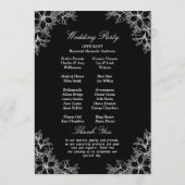 Programme Mariage Floral Orné Blanc (Dos)