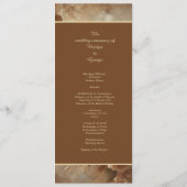 Programme Mariage floral romantique (Dos)