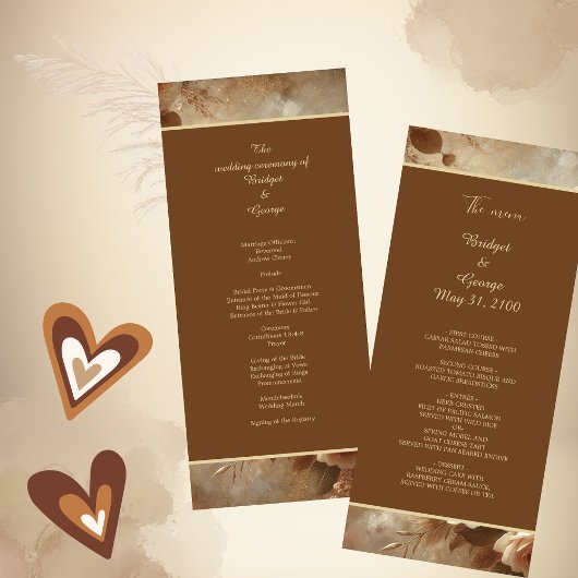 Programme Mariage floral romantique