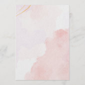 Programme Mariage floral rose chic (Dos)