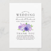 Programme Mariage floral ultra violet (Devant)