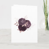Programme Mariage floral violet foncé et or rose (Dos)
