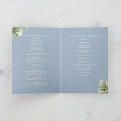 Programme Mariage Floralité Bleu Poussiéreux (Intérieur)