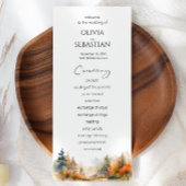 Programme Mariage forestier d'automne rustique