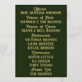 Programme Mariage forestier des fées d'or (Dos)