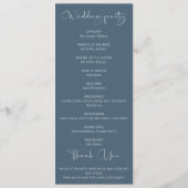 Programme Mariage forestier rustique (Dos)