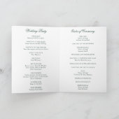 Programme Mariage Formel Élégant de Traditionnelle Forêt Ver (Intérieur)