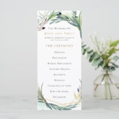 Programme Mariage frontalier Feuille de l'aquarelle (Debout devant)