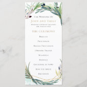 Programme Mariage frontalier Feuille de l'aquarelle (Devant)