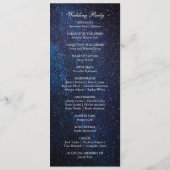 Programme Mariage Galaxy Celestiy Night Sky Stars (Dos)