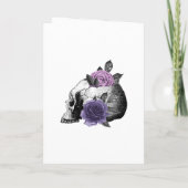Programme Mariage gothique aux hiboux à fleurs violettes (Dos)