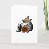 Programme Mariage gothique aux hiboux floraux ambre (Dos)
