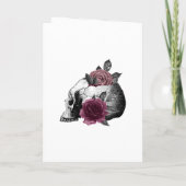 Programme Mariage gothique aux hiboux floraux de Bourgogne (Dos)