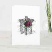 Programme Mariage gothique squelette floral de Bourgogne (Dos)