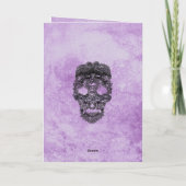 Programme Mariage gothique violet de dentelle noire (Dos)