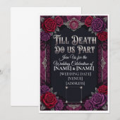 Programme Mariage Halloween gothique jusqu'à ce que la mort (Devant / Derrière)