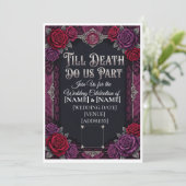 Programme Mariage Halloween gothique jusqu'à ce que la mort (Debout devant)