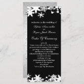 Programme Mariage hivernal aux flocons noirs (Devant / Derrière)