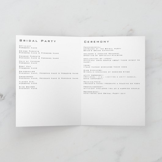 Programme Mariage Inséparable (Intérieur)