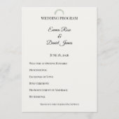 Programme Mariage Luxueux de Verdure d'Eucalyptus (Devant)