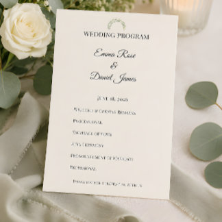 Programme Mariage Luxueux de Verdure d'Eucalyptus