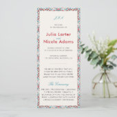 Programme Mariage Luxueux Métallisé Pailleté Géométrique (Debout devant)