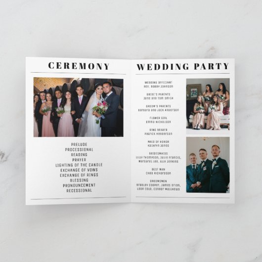 Programme Mariage magazine (Intérieur)