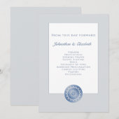 Programme Mariage Mandala Blue Lace (Devant / Derrière)