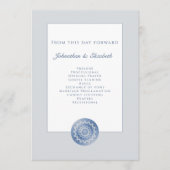 Programme Mariage Mandala Blue Lace (Devant)