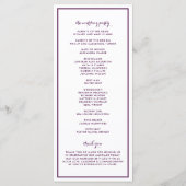 Programme Mariage Manger Boire et être Marié (Dos)