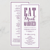 Programme Mariage Manger Boire et être Marié (Devant / Derrière)