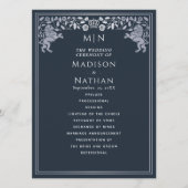 Programme Mariage médiéval d'épée Blue & Silver Royal Lion (Devant)