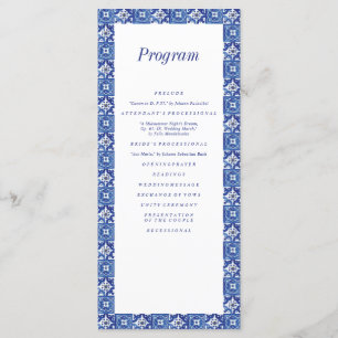 Programme Mariage méditerranéen bleu moderne