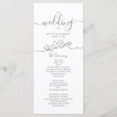 Programme Mariage Minimaliste (Devant)
