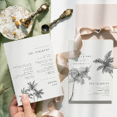 Programme Mariage minimaliste tropical moderne