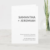 Programme Mariage moderne (Devant)