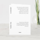 Programme Mariage moderne (Dos)