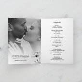 Programme Mariage moderne élégant noir et blanc (Intérieur)