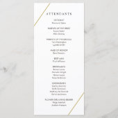 Programme Mariage Moderne Géométrique Bridget (Dos)