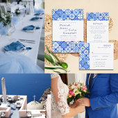 Programme Mariage Moderne Méditerranéen Carreau Bleu