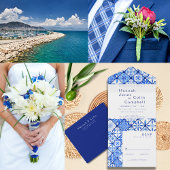 Programme Mariage Moderne Méditerranéen Carreau Bleu