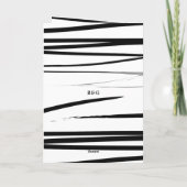 Programme Mariage moderne noir blanc Ordre du service (Dos)