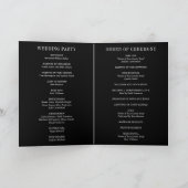 Programme Mariage Moderne Noir Gras (Intérieur)