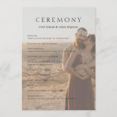 Programme Mariage Moderne Photo Propre (Devant)