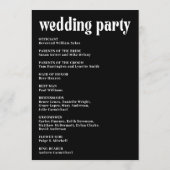 Programme Mariage Moderne Ruby Black (Dos)