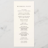 Programme Mariage Monogramme noir & écrin classique (Dos)