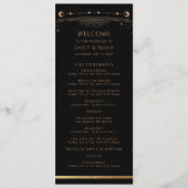 Programme Mariage mystique Black Gold Sun Moon Stars (Devant)