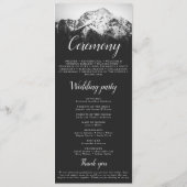 Programme Mariage noir et blanc sous les montagnes (Dos)